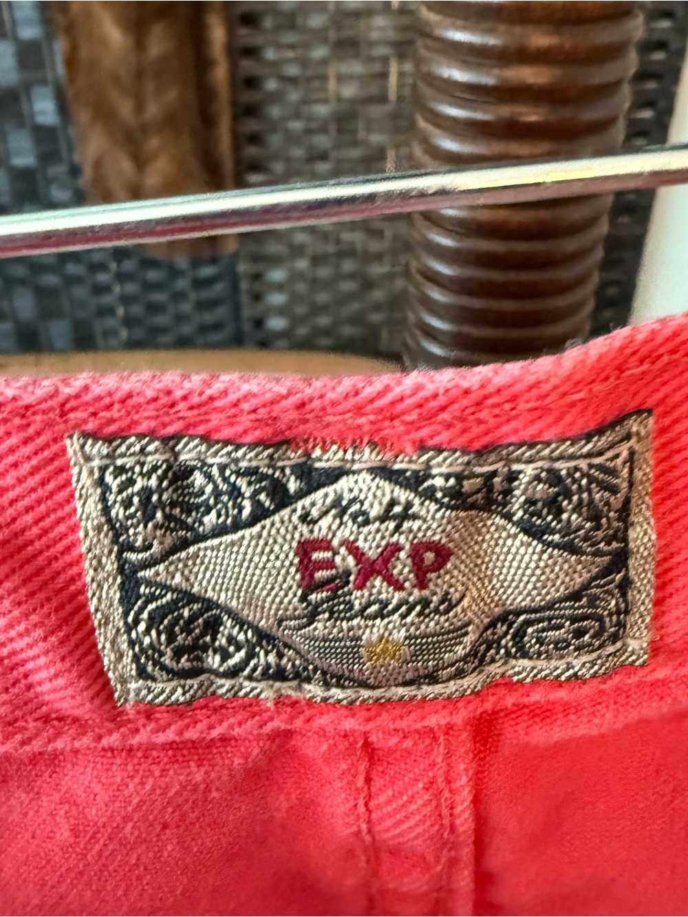 🩷 Vintage Express Pink Mom Jeans USA Made High Rise Tapered Leg Sz Medium - Picture 9 of 13